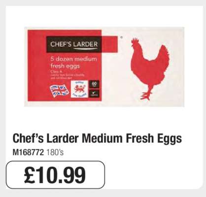 Chef’s Larder Medium Fresh Eggs