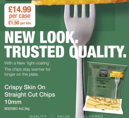 Crispy Skin-On Straight Cut Chips 10mm