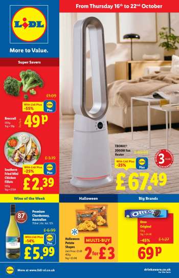 Lidl offer  - 16/10/2025 - 22/10/2025.