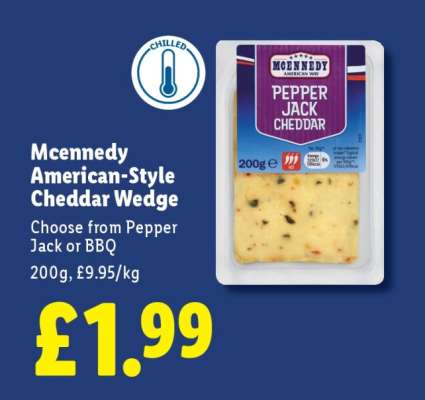MCENNEDY American-Style Cheddar Wedge