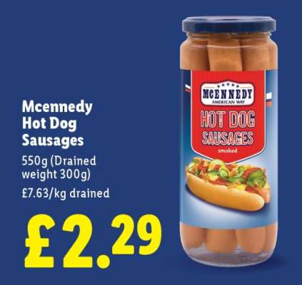Mcennedy Hot Dog Sausages