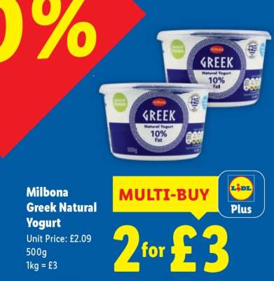 Milbona Greek Natural Yogurt