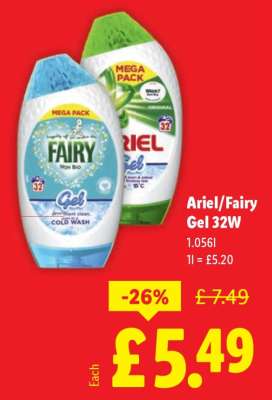 Ariel/Fairy Gel 32W