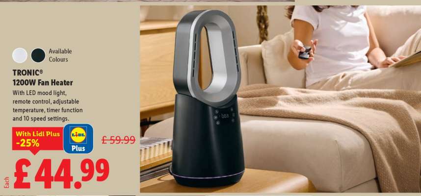 TRONIC® 1200W Fan Heater