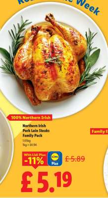 Northern Irish Pork Loin Steaks Family Pack
