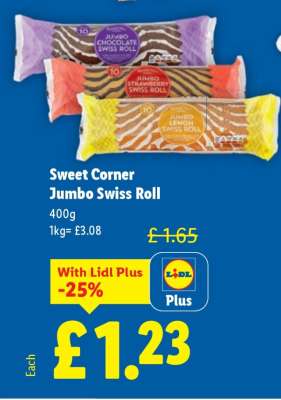 Sweet Corner Jumbo Swiss Roll