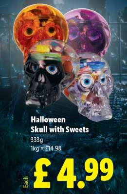Halloween Skull with Sweets