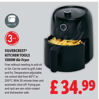 SILVERCREST® KITCHEN TOOLS 1500W Air Fryer