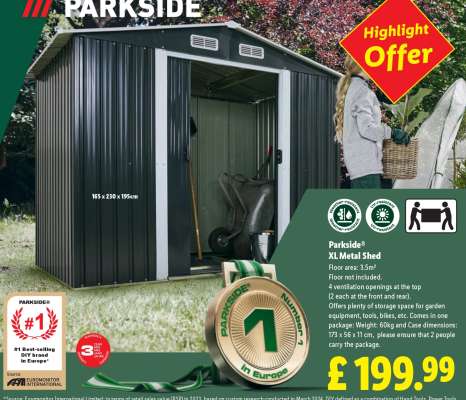 Parkside® XL Metal Shed