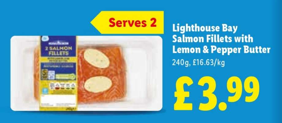 Lighthouse Bay Salmon Fillets with Lemon & Pepper Butter