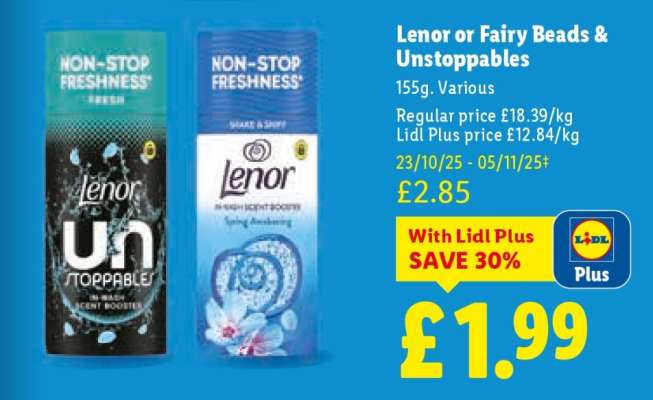 Lenor or Fairy Beads & Unstoppables