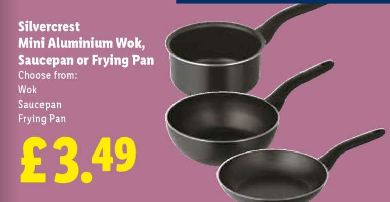 Silvercrest Mini Aluminium Wok, Saucepan or Frying Pan