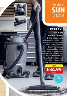 FERREX Wet & Dry Vacuum Cleaner