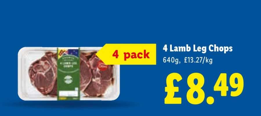 4 Lamb Leg Chops