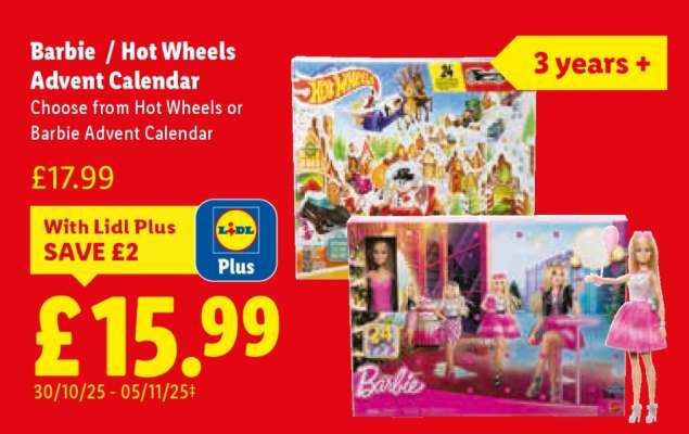 Barbie / Hot Wheels Advent Calendar