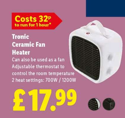 Tronic Ceramic Fan Heater