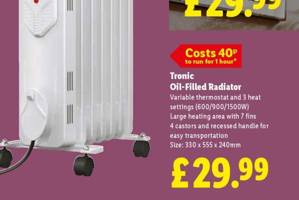 Tronic Oil-Filled Radiator