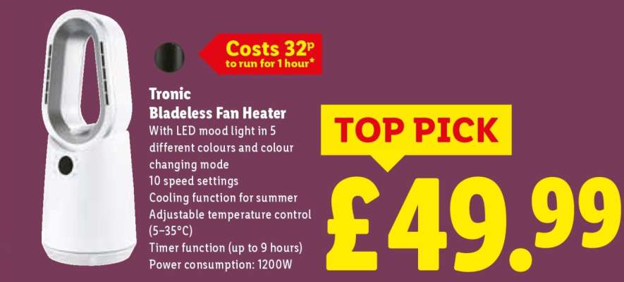 Tronic Bladeless Fan Heater