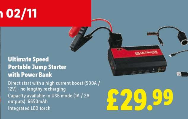 Ultimate Speed Portable Jump Starter with Power Bank