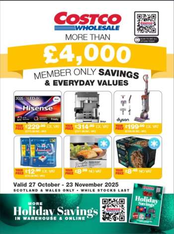 Costco offer  - 27/10/2025 - 23/11/2025.