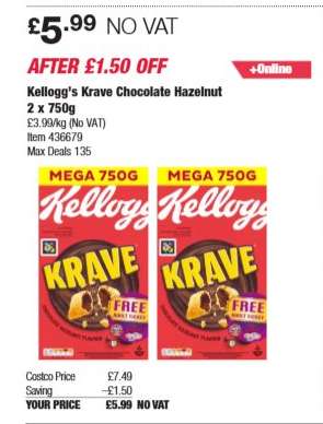 Kellogg's Krave Chocolate Hazelnut