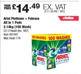 Ariel Platinum + Febreze All in 1 Pods