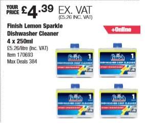 Finish Lemon Sparkle Dishwasher Cleaner