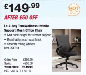 La-Z-Boy TrueWellness Infinite Support Mesh Office Chair