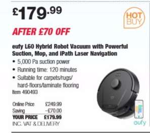 eufy L60 Hybrid Robot Vacuum