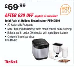 Tefal Pain et Delices Breadmaker PF240E40