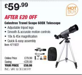 Celestron Travel Scope 60DX Telescope