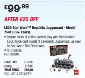 LEGO Star Wars™ Republic Juggernaut - Model 75413 (9+ Years)