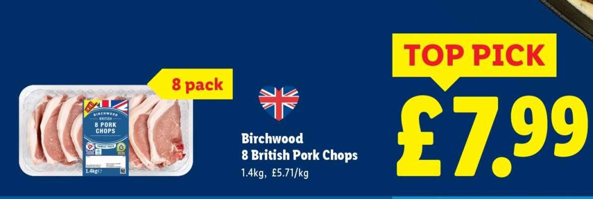 Birchwood 8 British Pork Chops