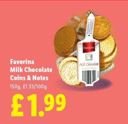Favorina Milk Chocolate Coins & Notes