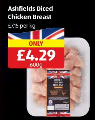 Ashfields Diced Chicken Breast