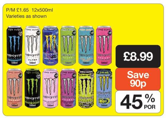 Monster Energy Drink 12x500ml
