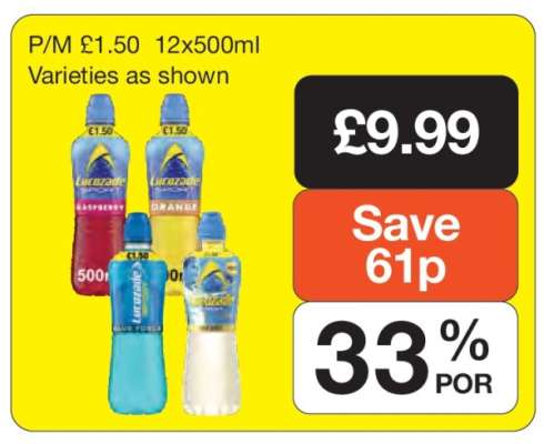 Lucozade 12x500ml