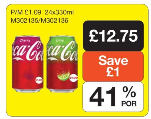 Coca-Cola Cherry & Lime 24x330ml
