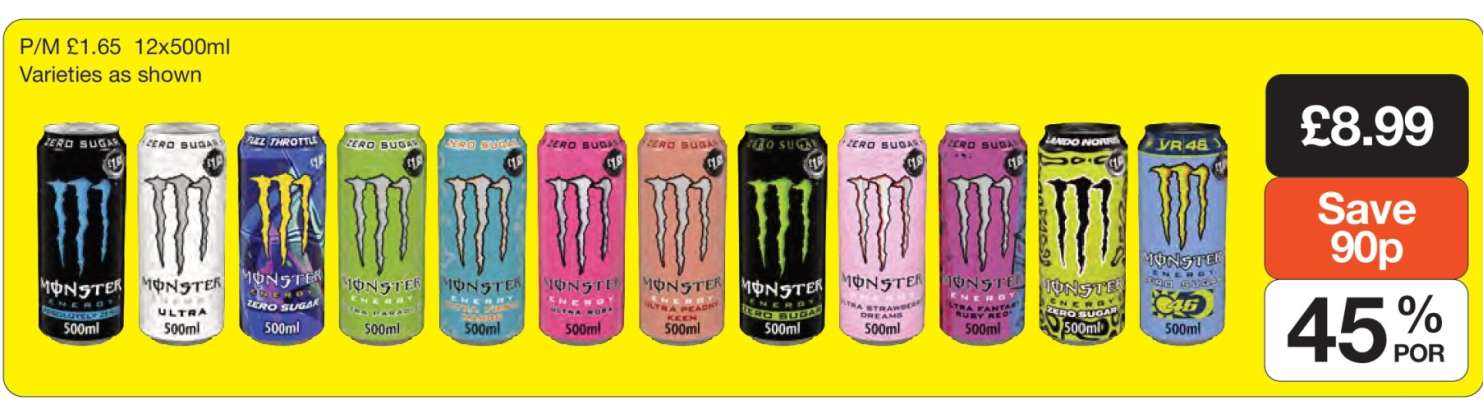 Monster Energy Drink 12x500ml