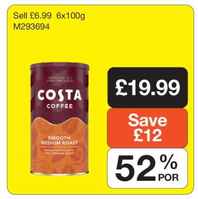 Costa Coffee Smooth Medium Roast