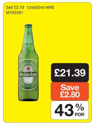 Heineken 12x650ml NRB
