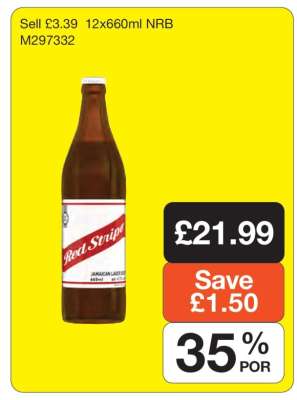 Red Stripe 12x660ml NRB