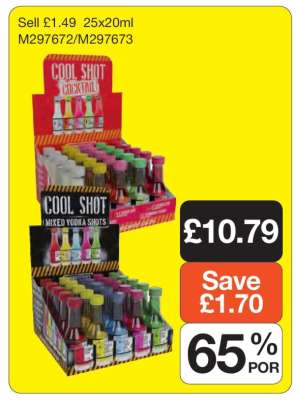 Cool Shot Cocktail & Mixed Vodka Shots