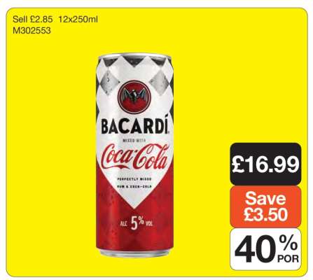 Bacardi Mixed with Coca-Cola