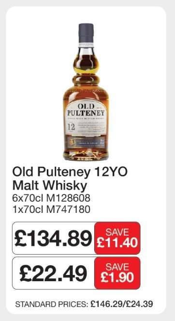 Old Pulteney 12YO Malt Whisky