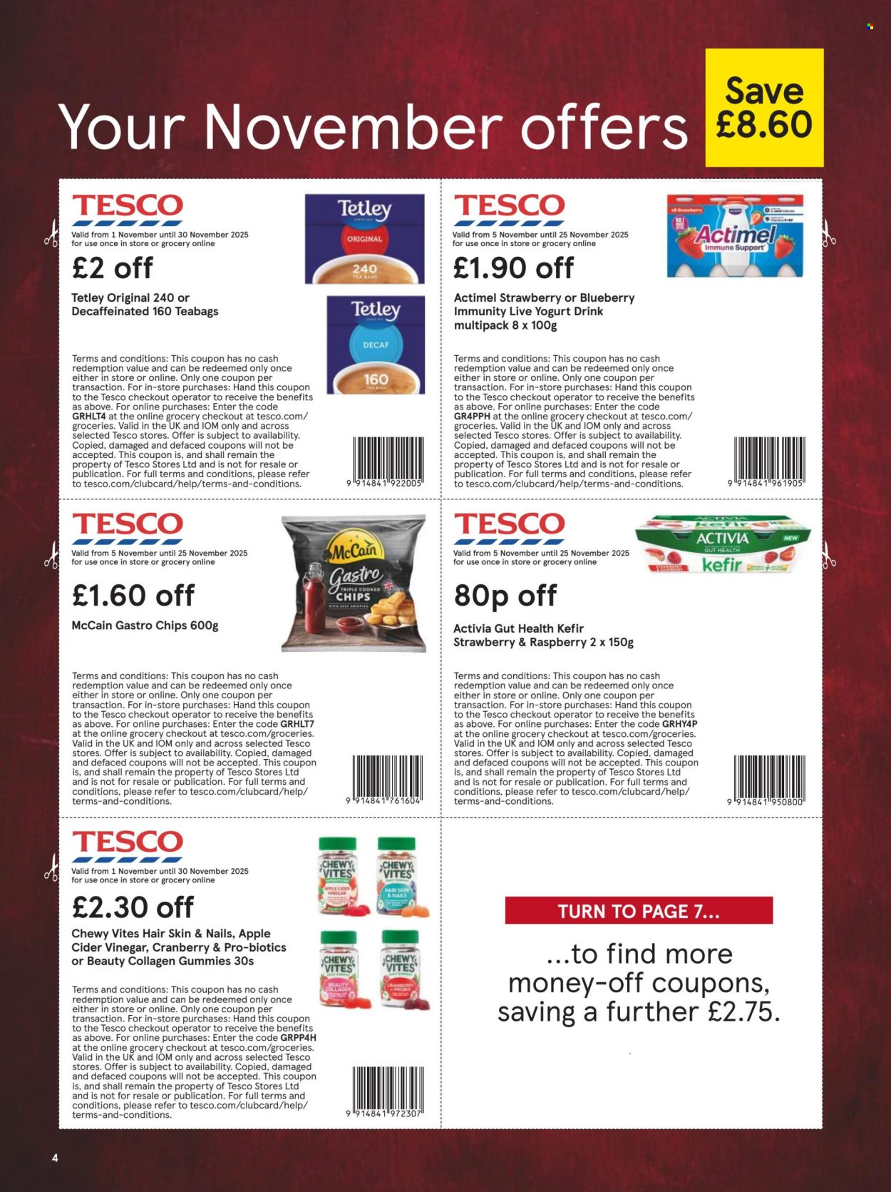 Tesco offer - 01/11/2025 - 30/11/2025. Page 4