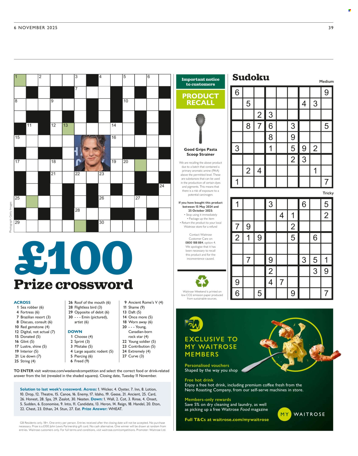 Waitrose offer - 06/11/2025 - 30/11/2025. Page 39
