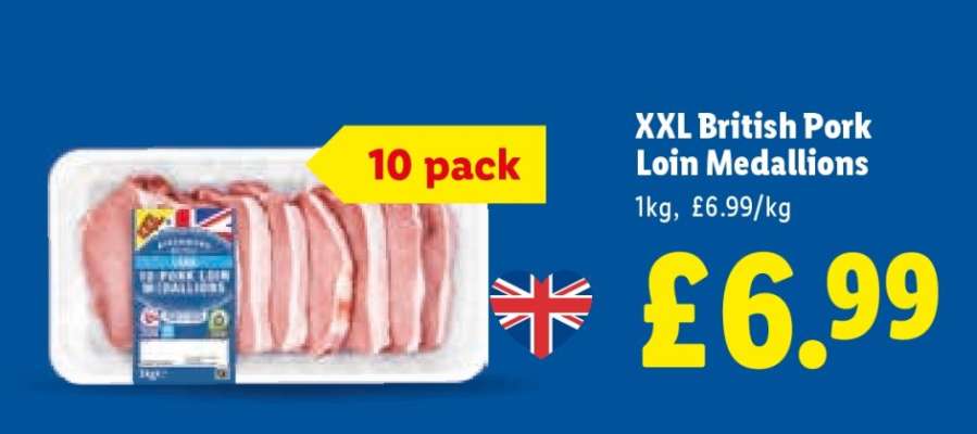 XXL British Pork Loin Medallions