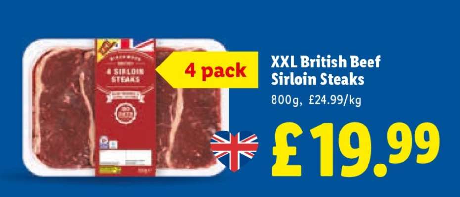 XXL British Beef Sirloin Steaks