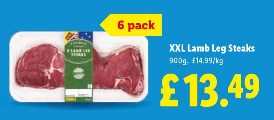 XXL Lamb Leg Steaks